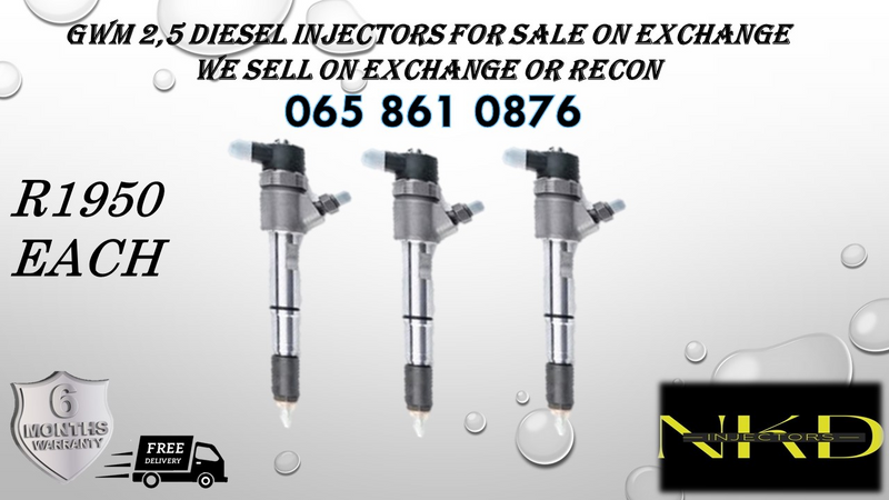 GWM 2.5 DIESEL INJECTORS FOR SALE