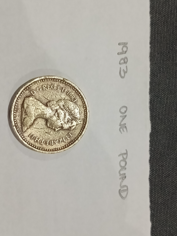1983 English One Pound Coin