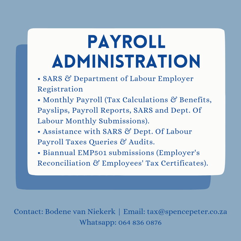 MONTHLY PAYROLL &amp; TAX COMPLIANCE