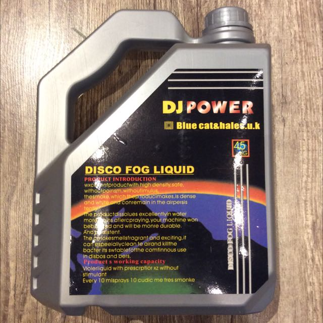 Liquid / Juice For The Disco Smoke Fog Machine. High Quality and Non-Toxic. Brand New Products.