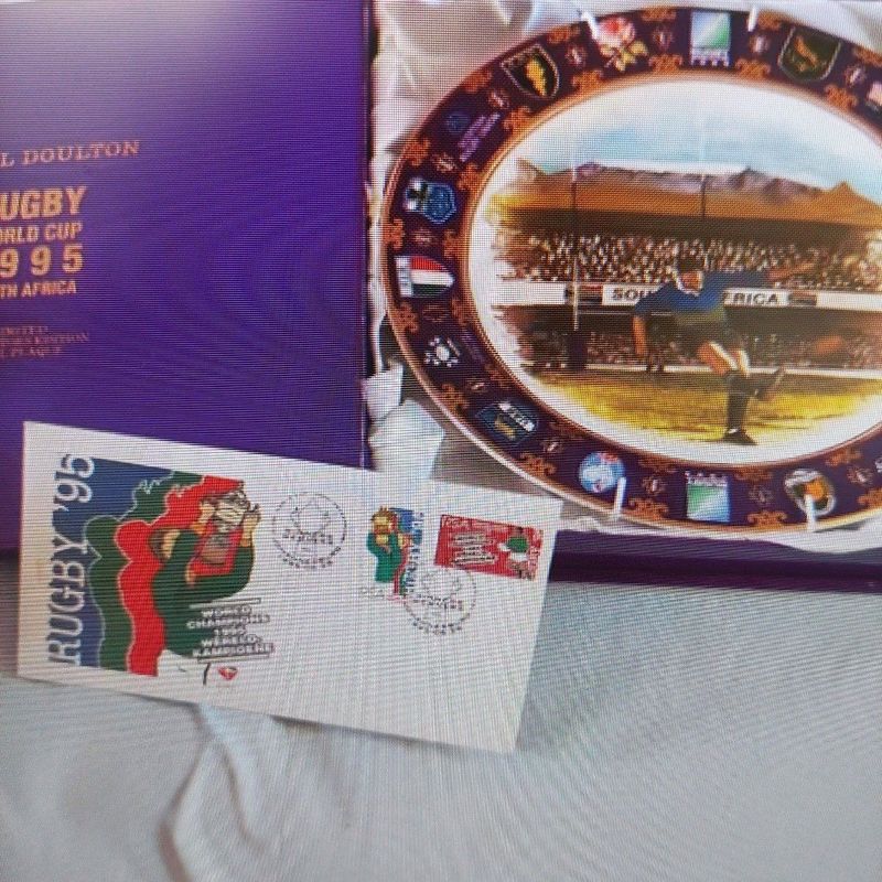 World Cup collectors plate - Rugby 1995