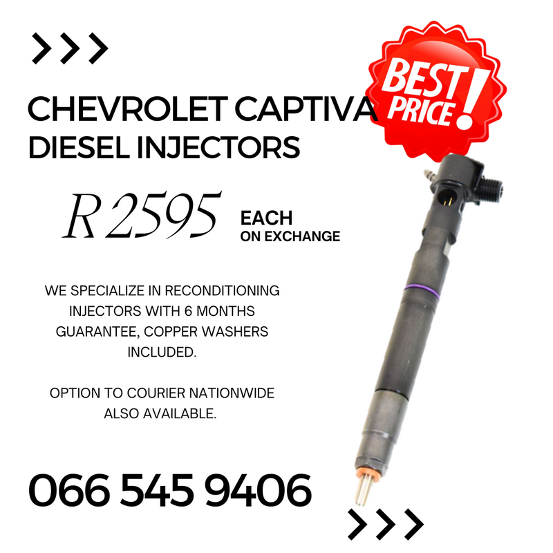 Captiva Delphi diesel injectors for sale on exchange