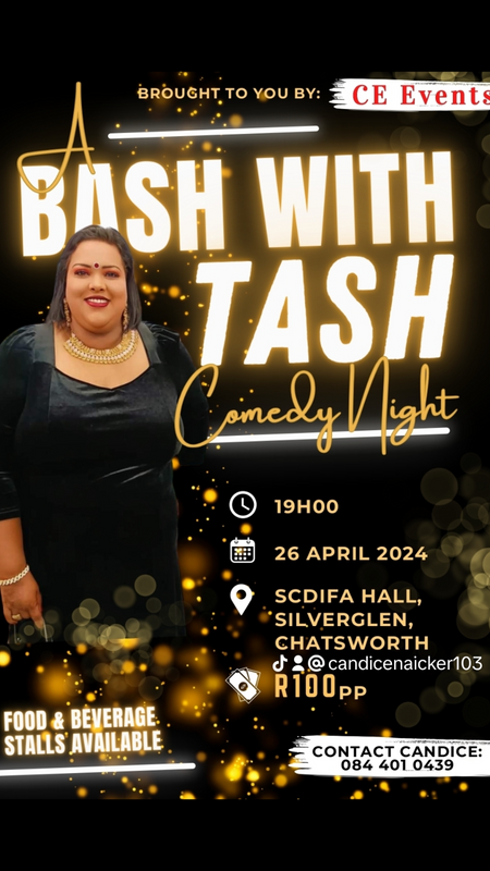 &#34;Bash with Tash&#34; Comedy show in Chatsworth