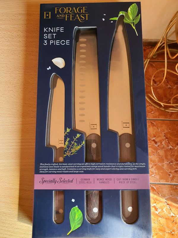 Kitchen Knife set 3 piece Brand New