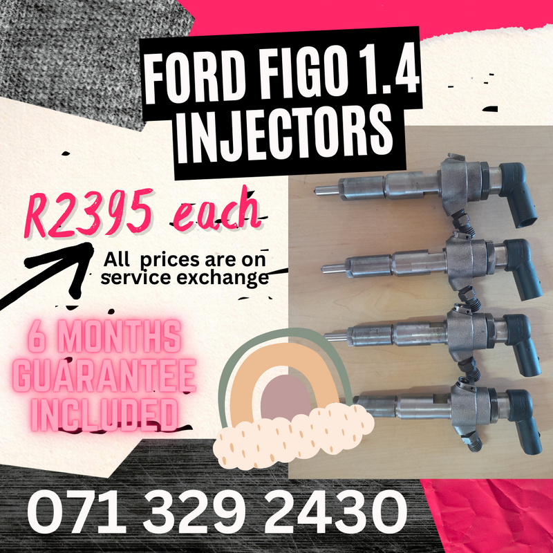 FORD FIGO 1.4 DIESEL INJECTORS FOR SALE WITH WARRANTY ON