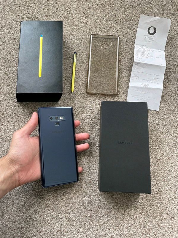 Samsung note 9 128gb 6gb ram with box and cover