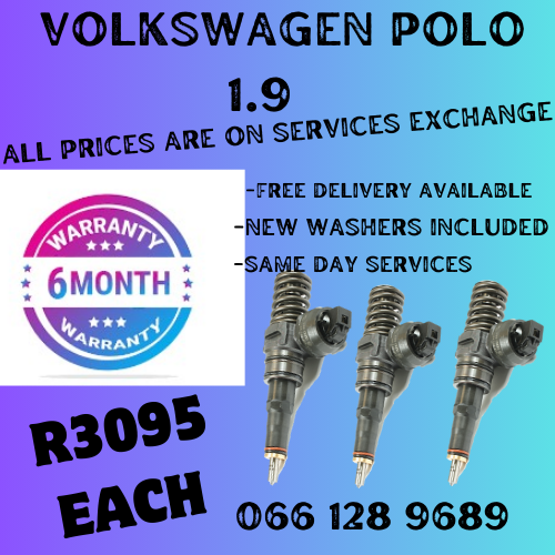 VOLKWAGEN POLO 1.9 DIESEL INJECTORS FOR SALE ON EXCHANGE OR TO RECON YOUR OWN