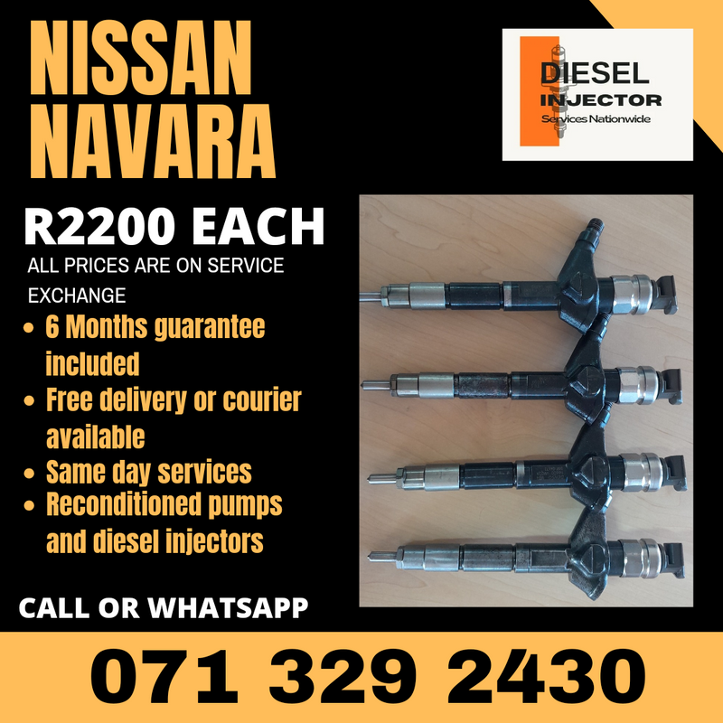 NISSAN NAVARA YD25 INJECTORS FOR SALE WITH WARRANTY