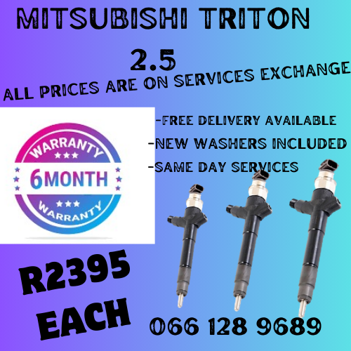 MITSUBISHI TRITON 2.5 DIESEL INJECTORS FOR SALE ON EXCHANGE OR TO RECON YOUR OWN