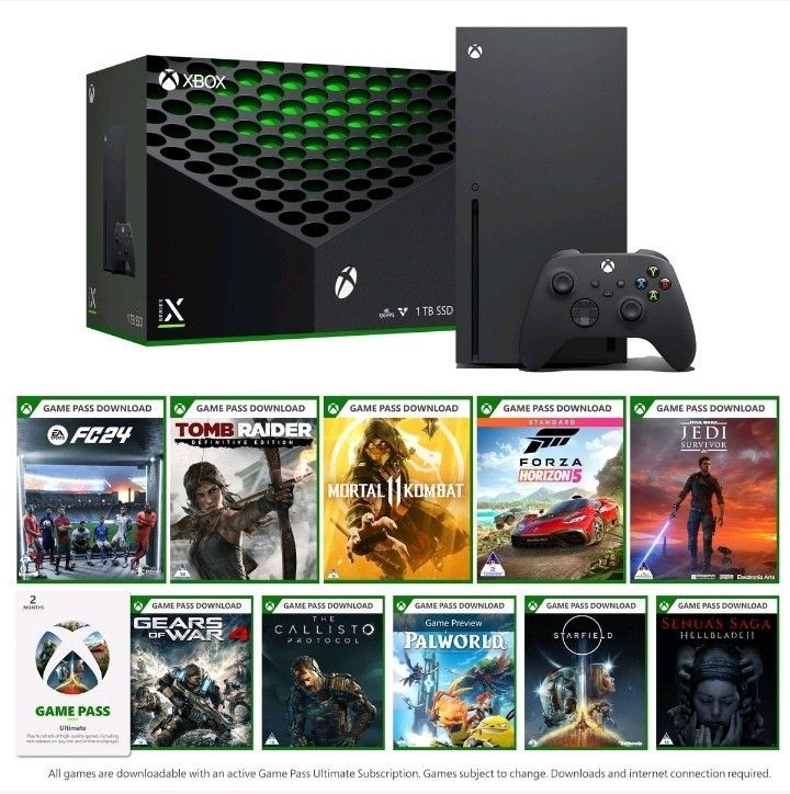 Xbox Series X 1TB Disk Edition with 2 Months Game Pass Ultimate