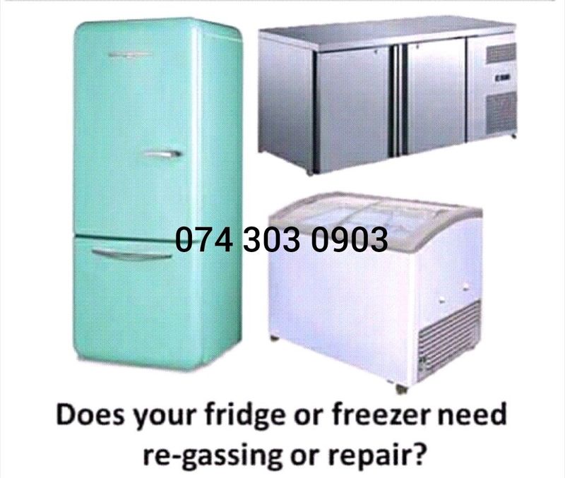 Fridges repairs, regassing onsite