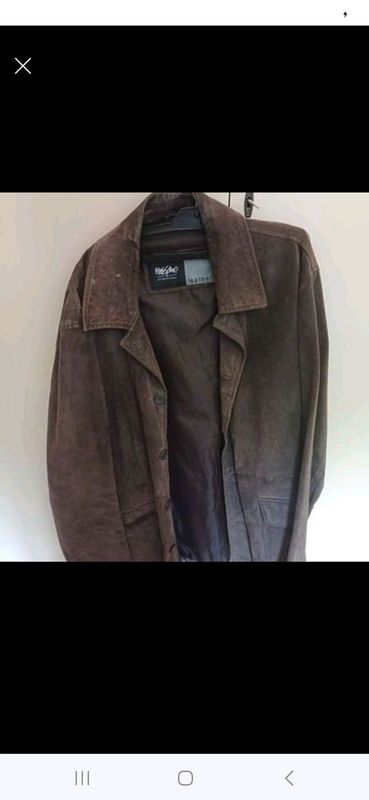 Men&#39;s brown Suede Jacket