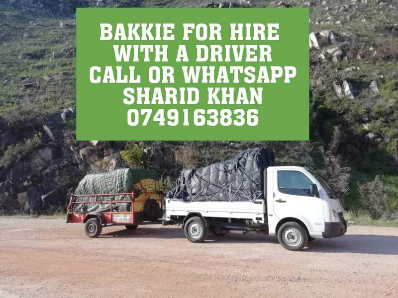 bazz bakkie for hire for furniture removals