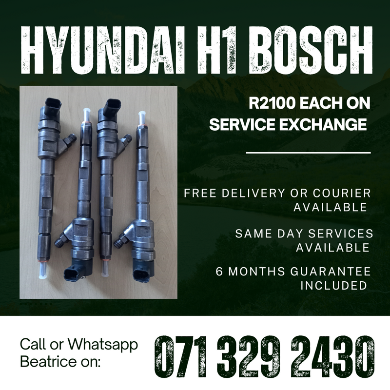 HYUNDAI H1 BOSCH INJECTORS FOR SALE WITH WARRANTY