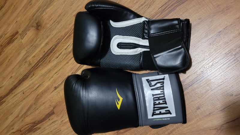 Everlast 1200014 Pro Style Training Gloves (Black, 14 oz.)