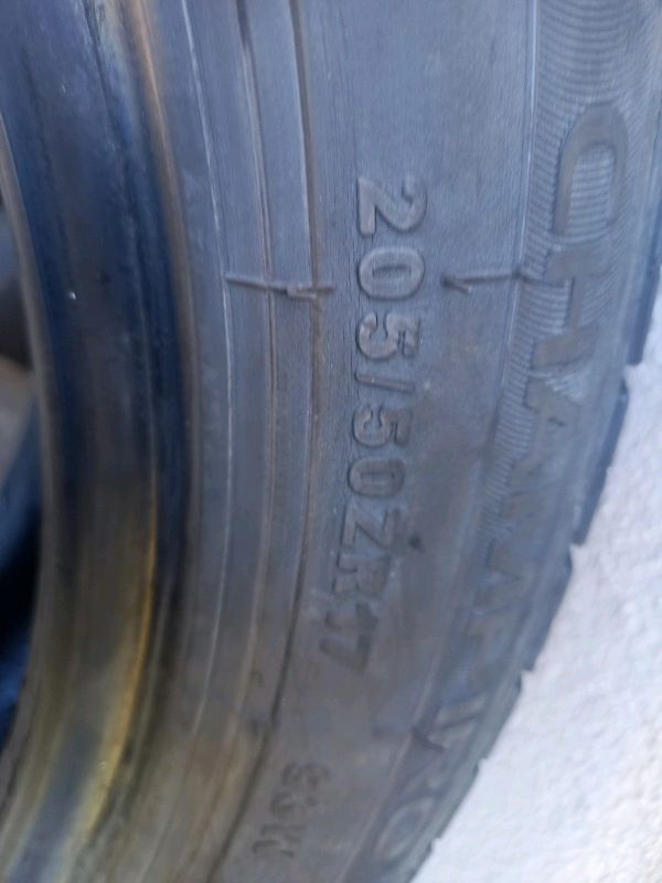 205/50/17inch   tyres