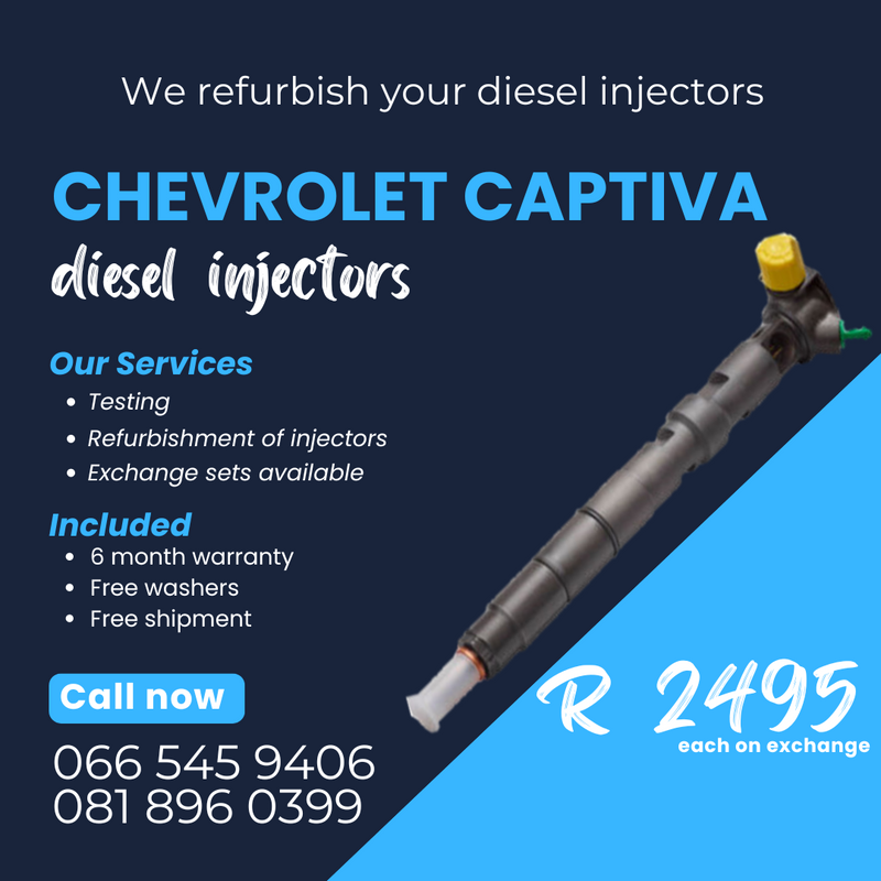 CHEVROLET CAPTIVA DELPHI DIESEL INJECTORS FOR SALE ON EXCHANGE WITH WARRANTY