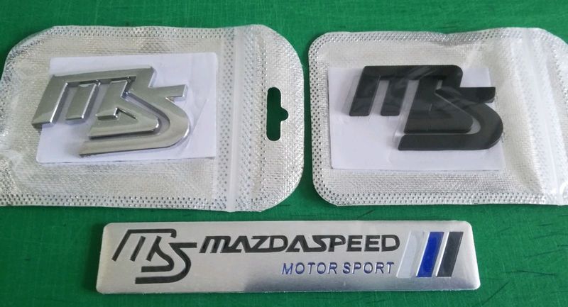 Mazda Speed metal badges decals stickers