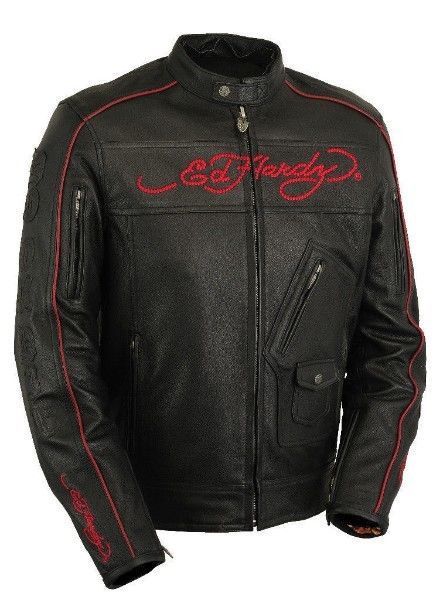 ED Hardy Genuine Leather Jacket for Sale!!!