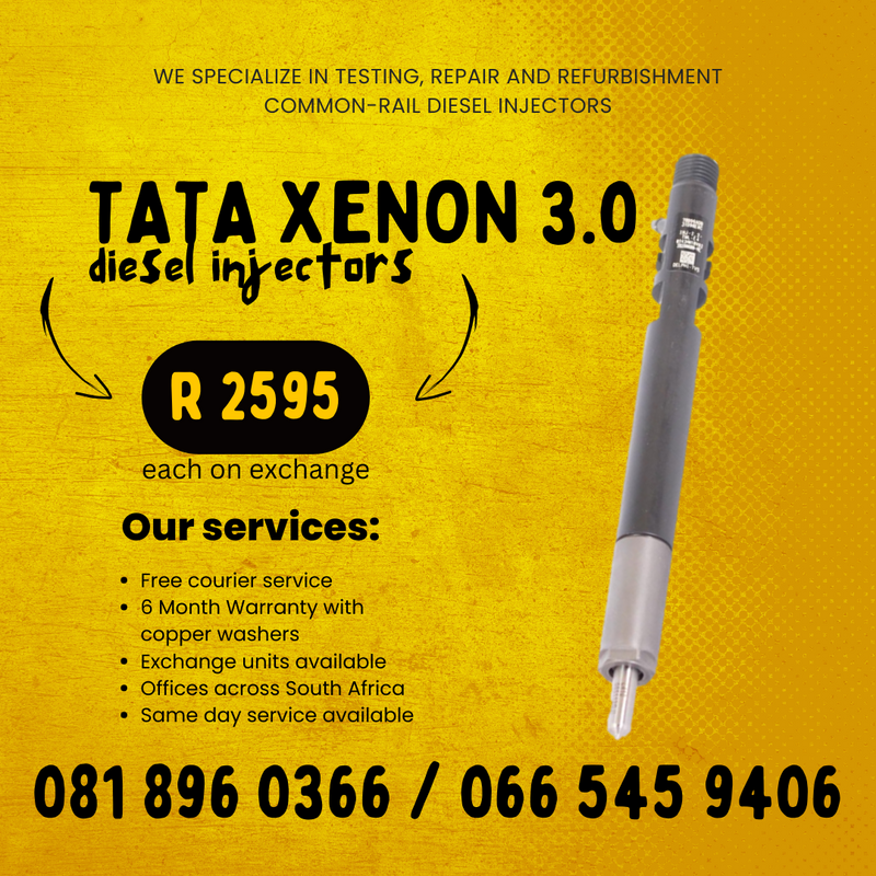 TATA XENON 3.0 DIESEL INJECTORS FOR SALE