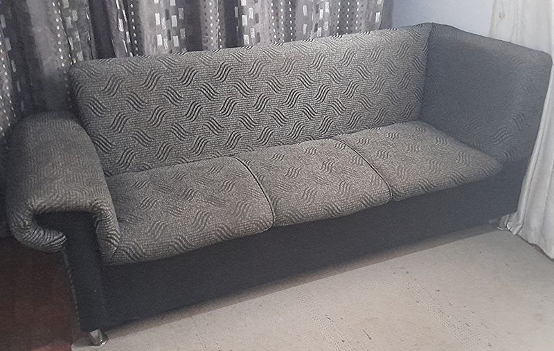 3 Seater Sofa, Electrolux Hoover, Double Bed, Child Pram, Coffee Machine