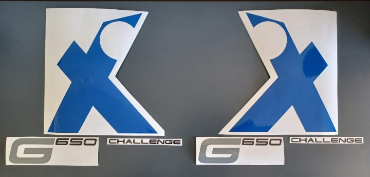 2007 BMW G650X Challenge decals stickers sets