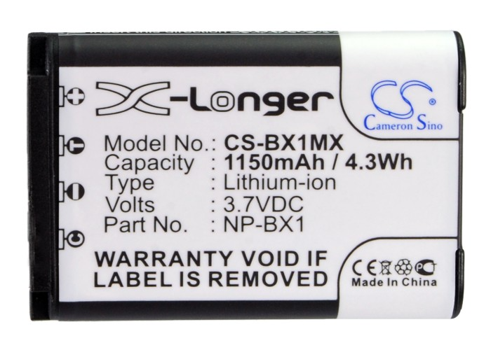 Camera Battery CS-BX1MX for SONY Cyber-shot DSC-HX300 etc.