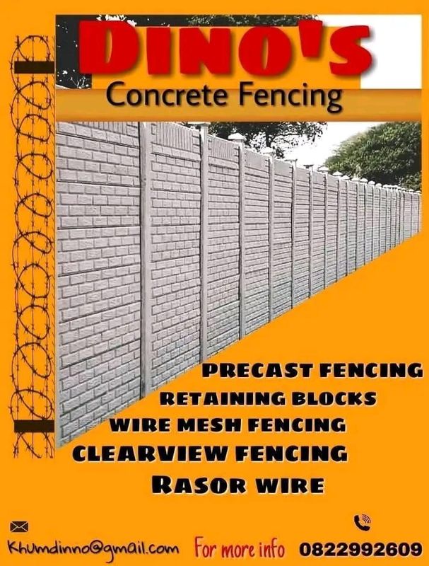 Dino&#39;s concrete fencing