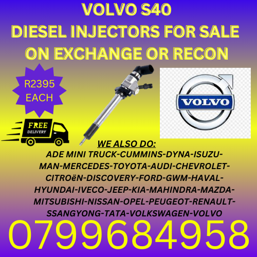 VOLVO S40 DIESEL INJECTORS/ FREE COPPER WASHERS