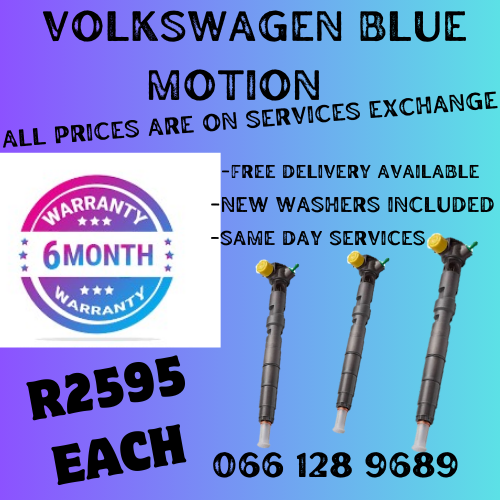 VOLKSWAGEN BLUE MOTION DIESEL INJECTORS FOR SALE ON EXCHANGE OR TO RECON YOUR OWN