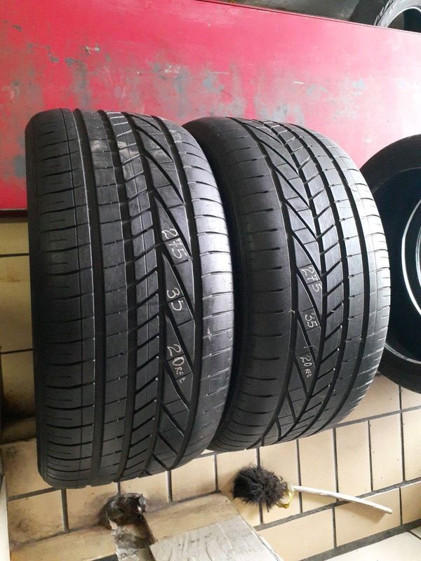 275/35/20×2 goodyear runflat for sale call/whstsapp 0631966190 for more details will fit and balance