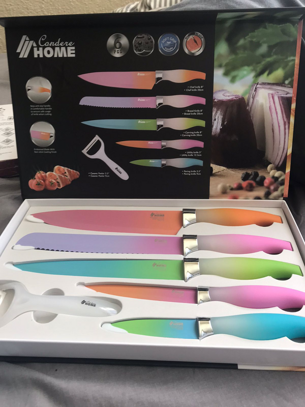 Condere Home 6-Piece Kitchen Knife Set - Essential Tools for Every Chef