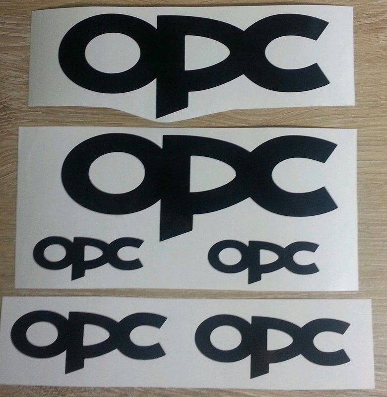 Opel OPC decals stickers graphics badges