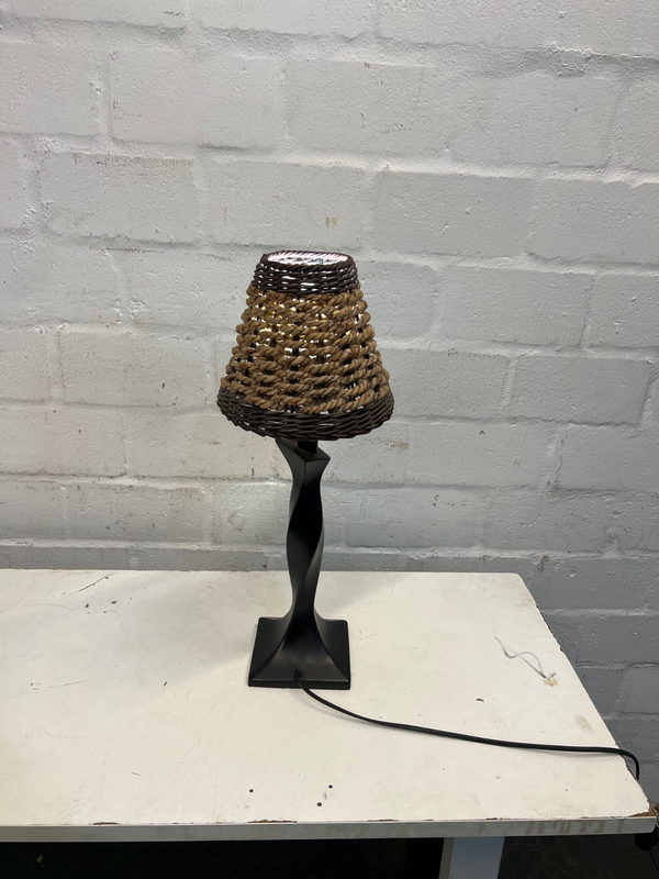 Twisted Design Wicker Lamp- A49677