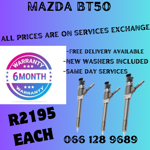 MAZDA BT50 DIESEL INJECTORS FOR SALE ON EXCHANGE OR TO RECON YOUR OWN