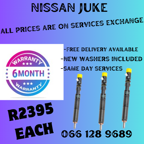 NISSAN JUKE DIESEL INJECTORS FOR SALE ON EXCHANGE OR TO RECON YOUR OWN