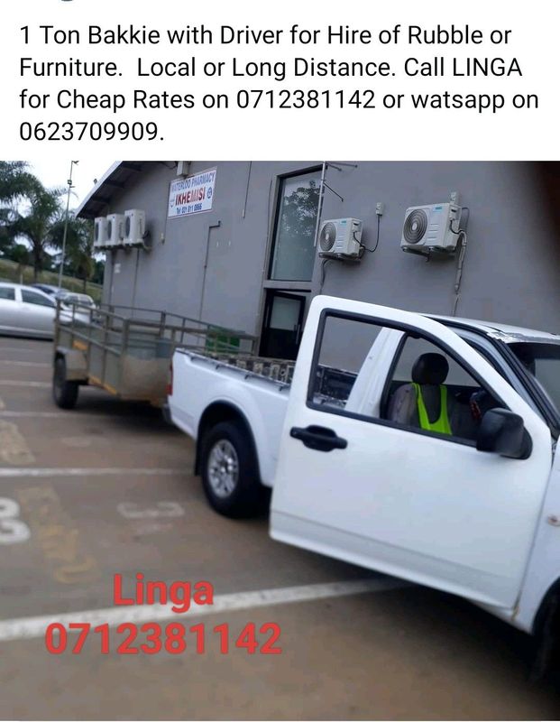 Bakkie with Driver for Hire