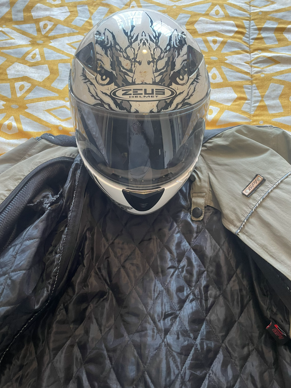 Zeus helmet and GPI ladies jacket