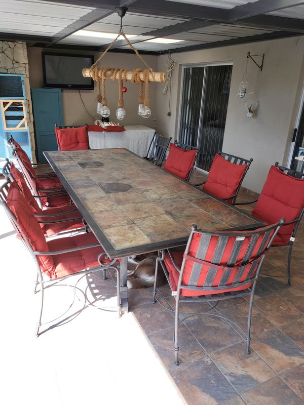 10 seater steel patio set from patio wearhouse