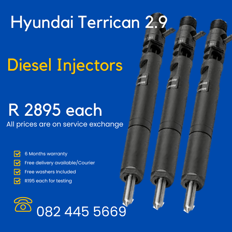 Hyundai Terrican 2.9 Diesel Injectors for sale