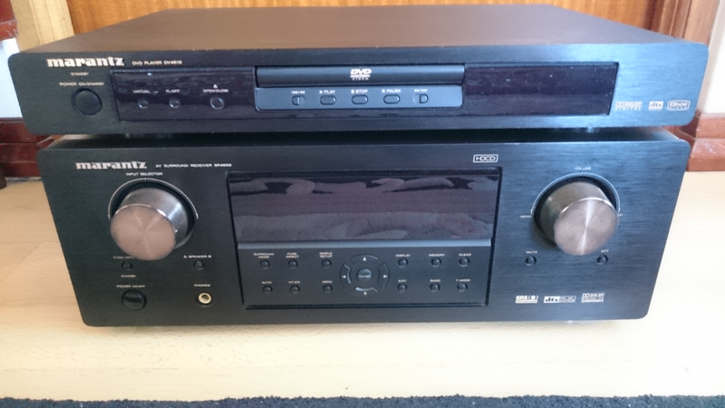 Marantz AV receiver and DVD player