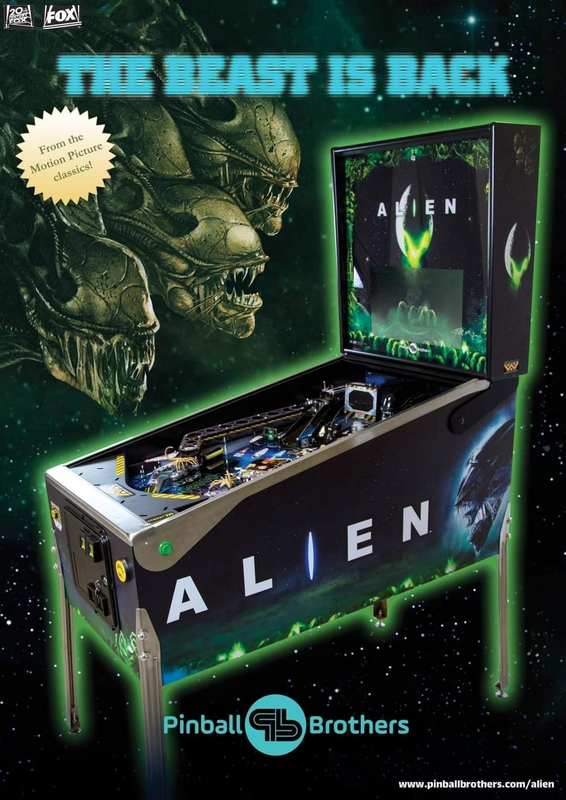 Alien Pinball Machine (Order Yours Today)