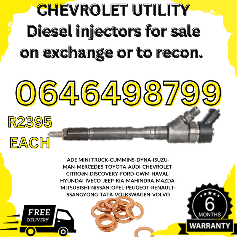 Chevrolet Utility diesel injectors for sale on exchange or to recon