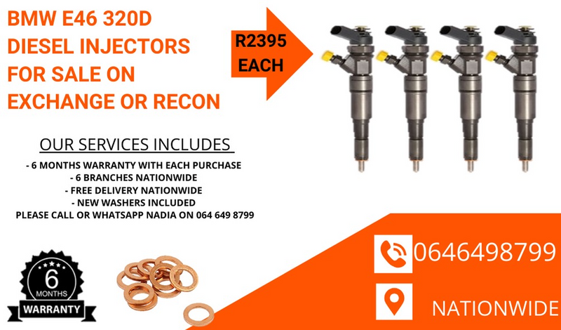 BMW E46 320D diesel injectors for sale on exchange or to recon