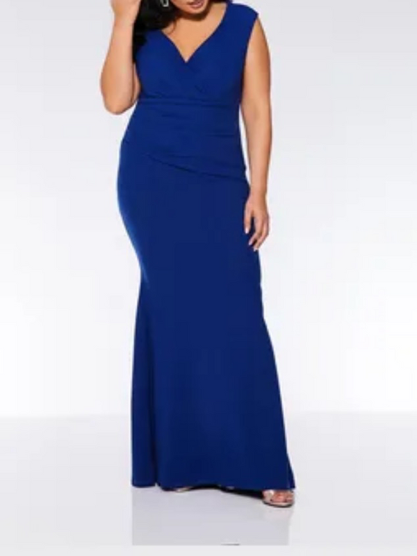 Royal blue maxi dress