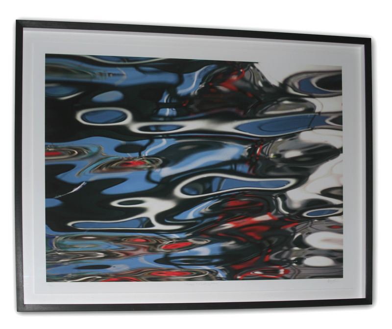 Colorful Limited Edition Contemporary Framed Abstract Water Image