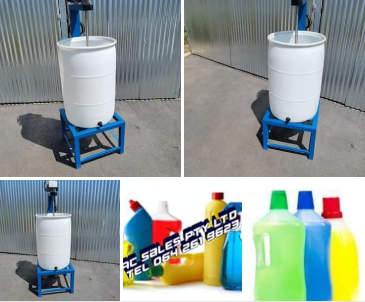 200 litre detergent mixing machine with free formulation book