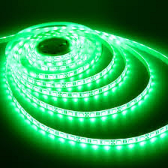 Green LED Strip Lights 12Volts Waterproof Dustproof SMD3528 in 5-metre Rolls. Brand New Products.