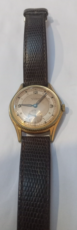 Man&#39;s vintage watch Aalverna 15 jewel