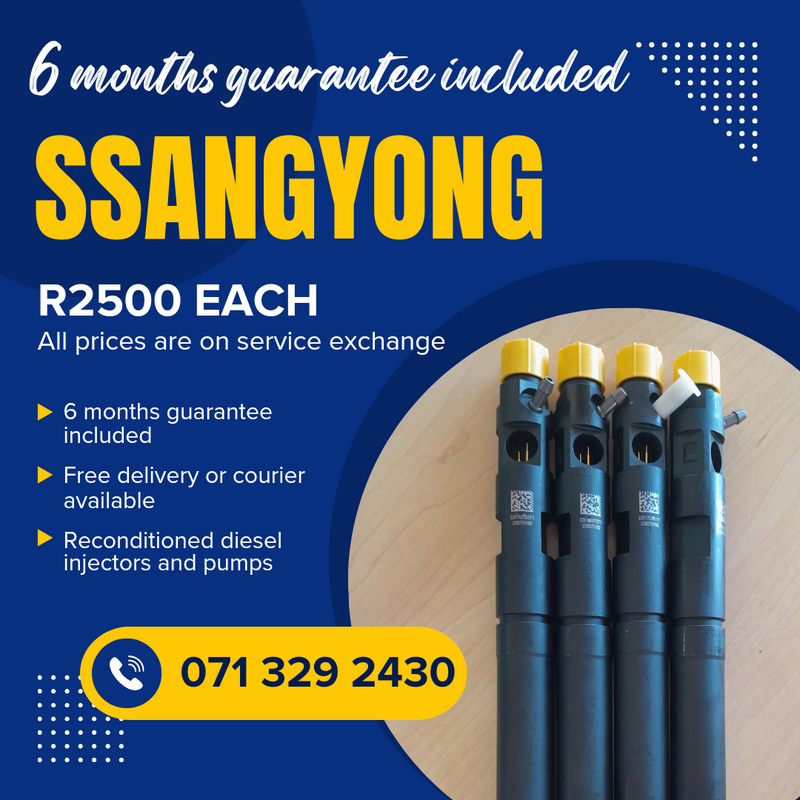 SSANGYONG REXTON DIESEL INJECTORS FOR SALE WITH WARRANTY